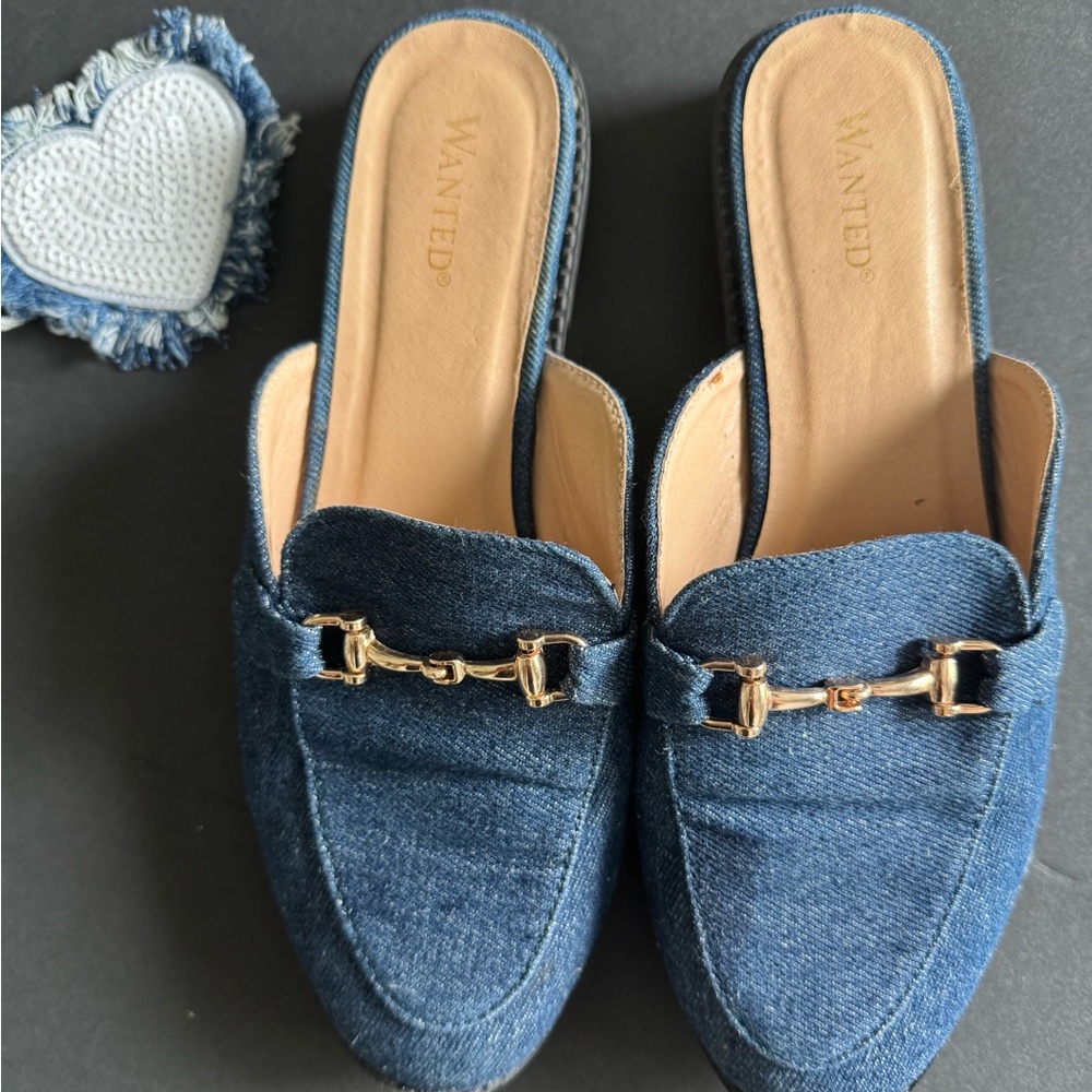Wanted Women's Blue Denim Loafers